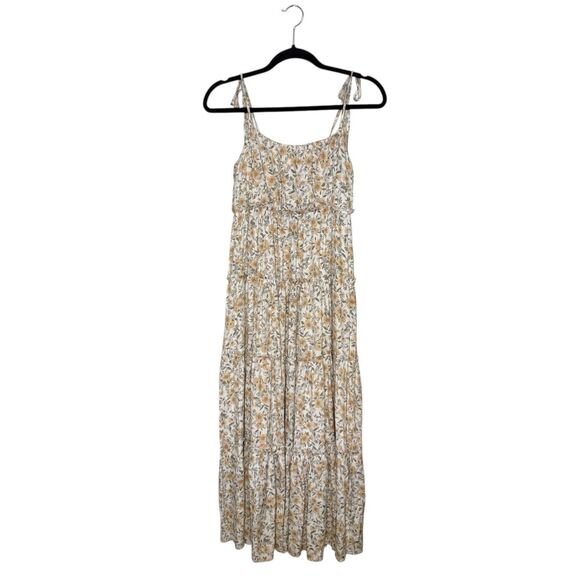 Anthropologie By the River Women’s Small Floral Smocked Midi Dress Cottage Boho - Picture 9 of 9